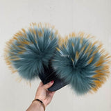 2020  Real Fox Fur Slides Wholesale Furry Sliders Women Ladies Fur Slippers hand mada amazing Quality